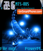 Capture d'écran Neon Scorpion thème