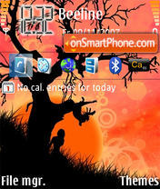 Capture d'écran Orange Tree thème