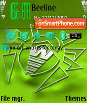 Скриншот темы Dr.Web Green Icon