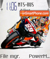 Moto GP tema screenshot