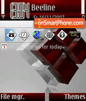 Red Windows theme screenshot