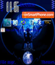 Blue Vampir theme screenshot