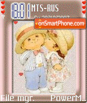 Cute Love Animated tema screenshot