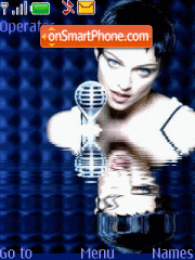 Capture d'écran Madonna Rain thème