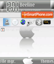 White Apple theme screenshot