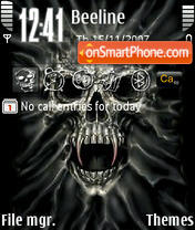 Skull 07 tema screenshot