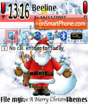 Merry Christmas 01 tema screenshot