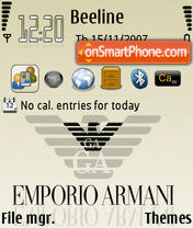 Capture d'écran Armani 01 thème