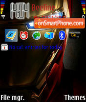 Iron-Man tema screenshot