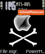 Apple With Bones theme screenshot
