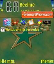 Dallas Stars tema screenshot