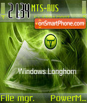Capture d'écran Longhom Green v2 thème