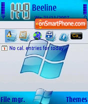 Blue XP tema screenshot