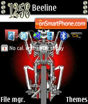 Santaclause On Bike theme screenshot