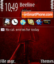 Hallo Rouge tema screenshot