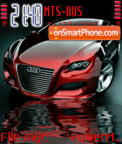 Red Animated Audi theme screenshot