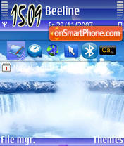 Water Falls tema screenshot