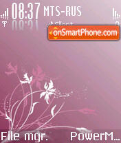 Pink Lamour theme screenshot