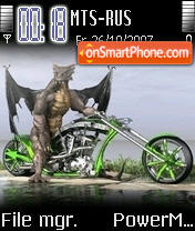 Скриншот темы Dragon Bike