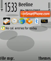 NokiaGrey v1.0 tema screenshot