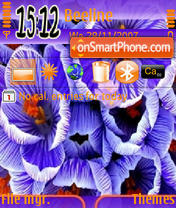 Blue Flower theme screenshot