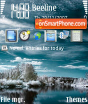 Winter Reflection tema screenshot