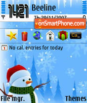 Snow Man theme screenshot