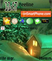 Green Night tema screenshot