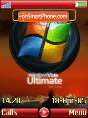 New Red Vista Ultimate tema screenshot