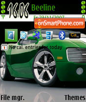 Green Chevrolet tema screenshot