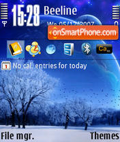 Winter Moon tema screenshot