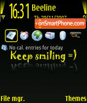 Keep Smiling V4 es el tema de pantalla