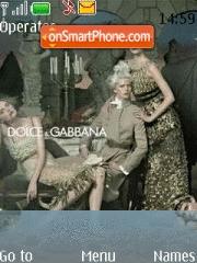 Скриншот темы Dolce And Gabbana