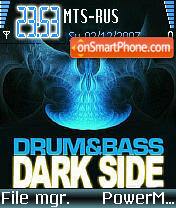 Drumbass Dark Side tema screenshot