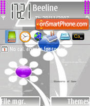 Abstract Flowers tema screenshot