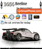 Pagani Zonda QVGA Theme-Screenshot