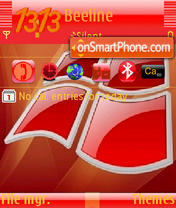 Capture d'écran Red XP thème