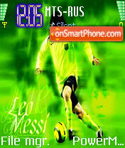 Messi tema screenshot