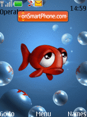 Скриншот темы Animated Fish 02