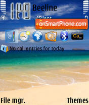 Beach tema screenshot