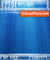 Blue Water 02 theme screenshot