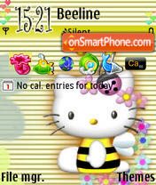 Hello Kitty theme screenshot