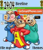 Alvin N Chipmunks theme screenshot