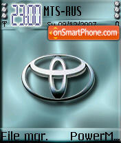 Capture d'écran Toyota thème