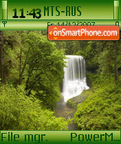 Waterfall tema screenshot