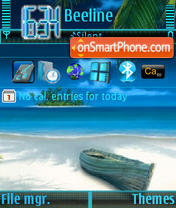 Blue Sea tema screenshot