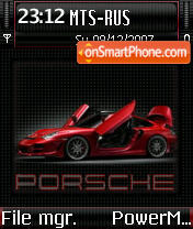 Porsche Carrera theme screenshot