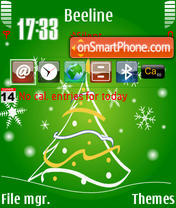 Xmas Green tema screenshot