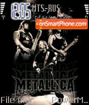 Скриншот темы Metallica 05