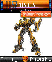 Transformers tema screenshot